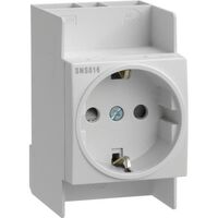 Hager SNS016 - White - 250 V - 16 A - 44 mm - 66 mm - 75 mm