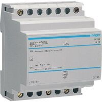 Hager SICHERHEITSTRAFO 1,33A/0,67A (ST 313   230V/12/24V)