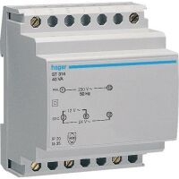 Hager SICHERHEITSTRAFO 3,33A/1,67A (ST 314   230V/12/24V)