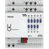 Theben HM 6 T KNX - Heating actuator - DIN rail-mounted - 6 channels - IP20 - White - AC