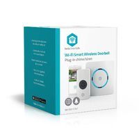 Nedis SmartLife Gong / RF, Frequenz 433 Mhz / Wi-Fi / Netzstromversorgung / 60 Melodien / 100 - 240 V AC / Verstellbares Volumen / Weiss
