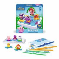 Ravensburger ThinkFun -76654 - Badespaß - Das platschnasse Knobelspiel mit Schweinchen Peter und sei