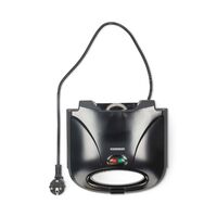 MELISSA Sandwichmaker / 750 W / Sandwichplatten / Automatische Temperaturkontrolle / Antihaftbeschichtung / Schwarz