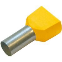 Multipack Haupa TWIN-ADERENDHÜLSE     1,0 / 8 (273356 GELB) - 100 Stück