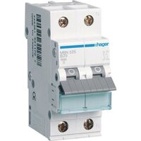 Hager MBN525 Leitungsschutzschalter 1p+N 6kA B-25A 2M