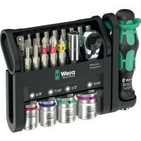 Wera 21 TLG.BITS,NÜSSE,MINI-RATSCHE (TOOL-CHECK MOD.IMP.1)