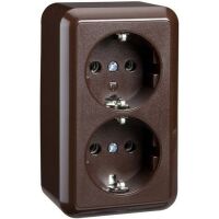 Schneider Electric STECKDOSE 2-FACH 16A SKL BR (395402)