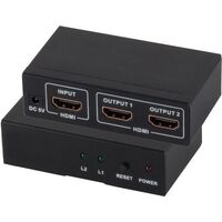 ShiverPeaks maximum connectivity HDMI-Verteiler 1 x IN 2 OUT mit Netzteil 4K2K 3D