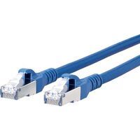 METZ CONNECT Cat.6A - 1.5 m - Cat6a - S/FTP (S-STP) - RJ-45 - RJ-45 - Blue