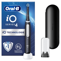 Oral-B iO 4 iO4 Elektrische Zahnbürste/Electric Toothbrush, Magnet-Technologie, 4 Putzmodi für Zahnpflege, Reiseetui, Designed by Braun, matt black