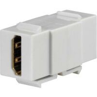 Rutenbeck 17010653 - Flat - White - HDMI - Female - 7 g - 120 mm