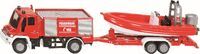 SIKU Unimog Fire engine with boat Preassembled Truck/Trailer model 1:87