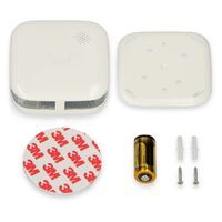 Alecto Rauchmelder mit kompaktem Design mit 10-Jahres-Batterie und Garantie 2er-Pack Weiß