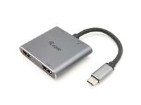 Equip Adapter USB-C->2xHDMI,3.2Gen1 100W PD,USB-C MST Adapte (133484)