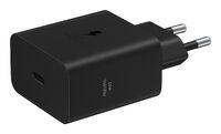 Samsung Mobilfunkzubehör Samsung Galaxy Power Adapter USB Type C 65W Black w/o Cabl (EP-T6010NBEGWW)