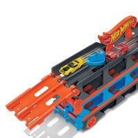 Mattel GVG37 Hot Wheels 2-in-1 Rennbahn Transporter
