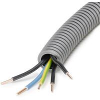 Multipack FXP-Turbo 25 Ø grau mit Ye 5x2,5 ( 3xsw bl g/g ) vorverdrahtet 50m