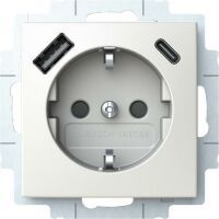 Busch-Jaeger B SI SCHUKO/2XUSB-STD A+C A.WS (20 EUCB2USBAC-914)