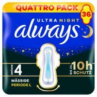  Always Ultra Binden Mässige Periode (Größe 4) Mit Flügeln 36 Stück 