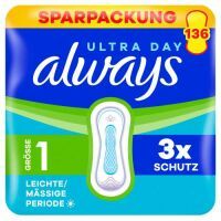 Multipack 4x Always Damenbinden Ultimate Night (Größe 6) Flügel 28 Stück 