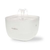 Nedis Trinkbrunnen für Katzen und Hunde / 2.0 l / 40 dB / 1.50 m / Wasserfontäne / 1 Stück