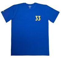 Fallout T-Shirt \"Vault 33\" Blue XXL English