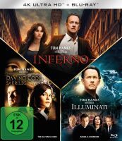 Illuminati / Inferno / The Da Vinci Code (3 4K-UHDs + 3 Blu-rays)