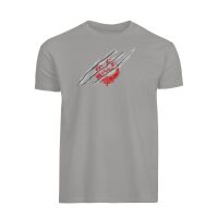 Fallout T-Shirt \"Power Armor Claw\" Grey S English