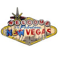 Fallout Metal Sign \"Welcome to New Vegas\" Englisch