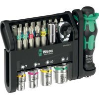 Wera 21 TLG.BITS,NÜSSE,MINI-RATSCHE (TOOL-CHECK MODULAR 1)