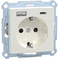 Merten SCHUKO-STDO USB A+C 3A PW SYSM (MEG2367-0319)