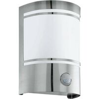 Eglo Leuchten Wandleuchte 1 SENSOR Edelstahl Sat. CERNO