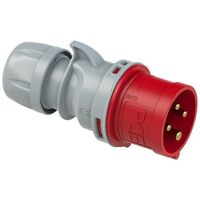 PC Electric CEE-Stecker"SHARK TT" mit schraubloser Anschlusstechnik 400V 16A| 4-polig 6h|