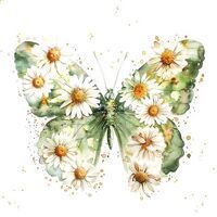 TI-FLAIR Lunch-Serviette "Papillon & Marguerites" 20er Pack - 12 Stück