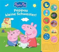 Phoenix International Peppa Pig - Peppas kleine Schwester - Interaktives Pappbilderbuch mit 10 fröhl