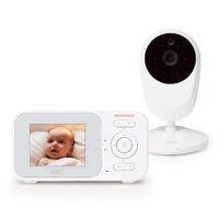 ELEC Babyphone mit Kamera mit 2,4-Zoll-Farbdisplay, Nachtsicht und Talkback-Funktion - Weiß