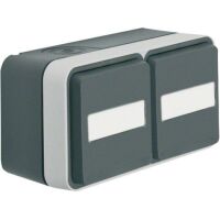 Berker Hager 47753535 - Type F - -40 - 30 °C - Grey - Plastic - Thermoplastic - IP55 - 250 V