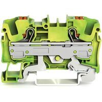 WAGO 2-Leiter- 2206-1207Schutzleiterklemme m.Druecker 6qmm