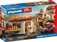 PLAYMOBIL Feuerwehr-Quad mit Burger-Bude