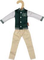 Heless Time2Shine Collegejacke mit Stoffhose für Modepuppen der Größe 29 cm