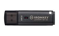 USB-Stick  64GB Kingston IronKey Locker Plus 50 G2 retail (IKLP50G2/64GB)