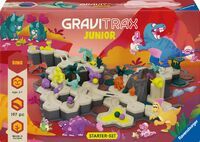 Ravensburger GraviTrax Junior Starter-Set XXL Dino 24845- Erweiterbare Kugelbahn für Kinder, Murmelb