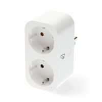 Nedis SmartLife Smart Stecker / IP21 / Leistungsmesser / 3680 W / Type F (CEE 7/7) / 0 - 55 °C / Android™ / IOS / 2-Weg / Weiss / 1 Stück