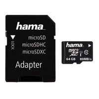 Hama microSD Speicherkarte + Adapter 124140 Hama Sortiment microSDXC (64GB) Class 10