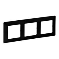 Legrand 3-FACH RAHMEN SCHWARZ (754253   VALENA LIFE)