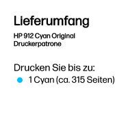 HP 912 - Original - Pigment-based ink - Cyan - HP - OfficeJet 8012  - OfficeJet 8014  - OfficeJet 8015  - OfficeJet Pro 8022  - OfficeJet Pro 8024 ,... - 1 pc(s)