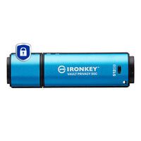 KINGSTON 512GB USB-C IronKey Vault Privacy 50C AES-256 Encrypted FIPS 197 (IKVP50C/512GB)