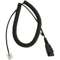 GN NETCOM JABRA QD Cord to RJ45 coiled 0.5-2m only in connection with Jabra BIZ 2400 balanced on Sie