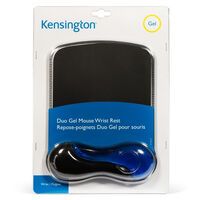 Kensington Duo Gel Mouse Pad Wrist Rest — Blue - Blue - Grey - Monochromatic - Gel - Wrist rest
