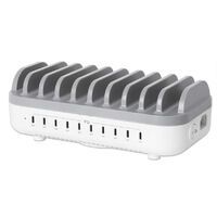 MANHATTAN 10-Port USB-Power Delivery-Ladestation 200W (102766)